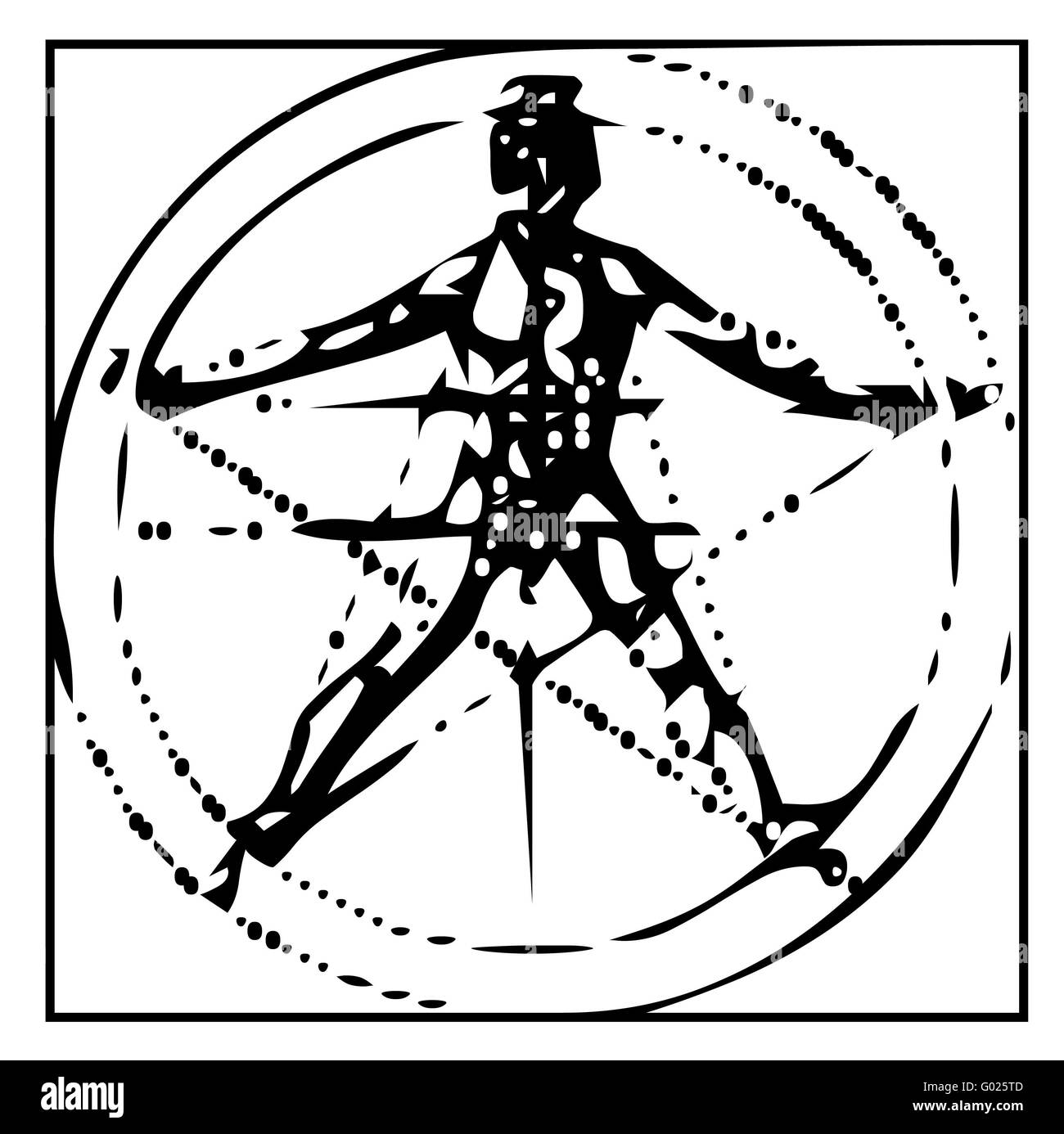 Vitruvian man Black and White Stock Photos & Images Alamy