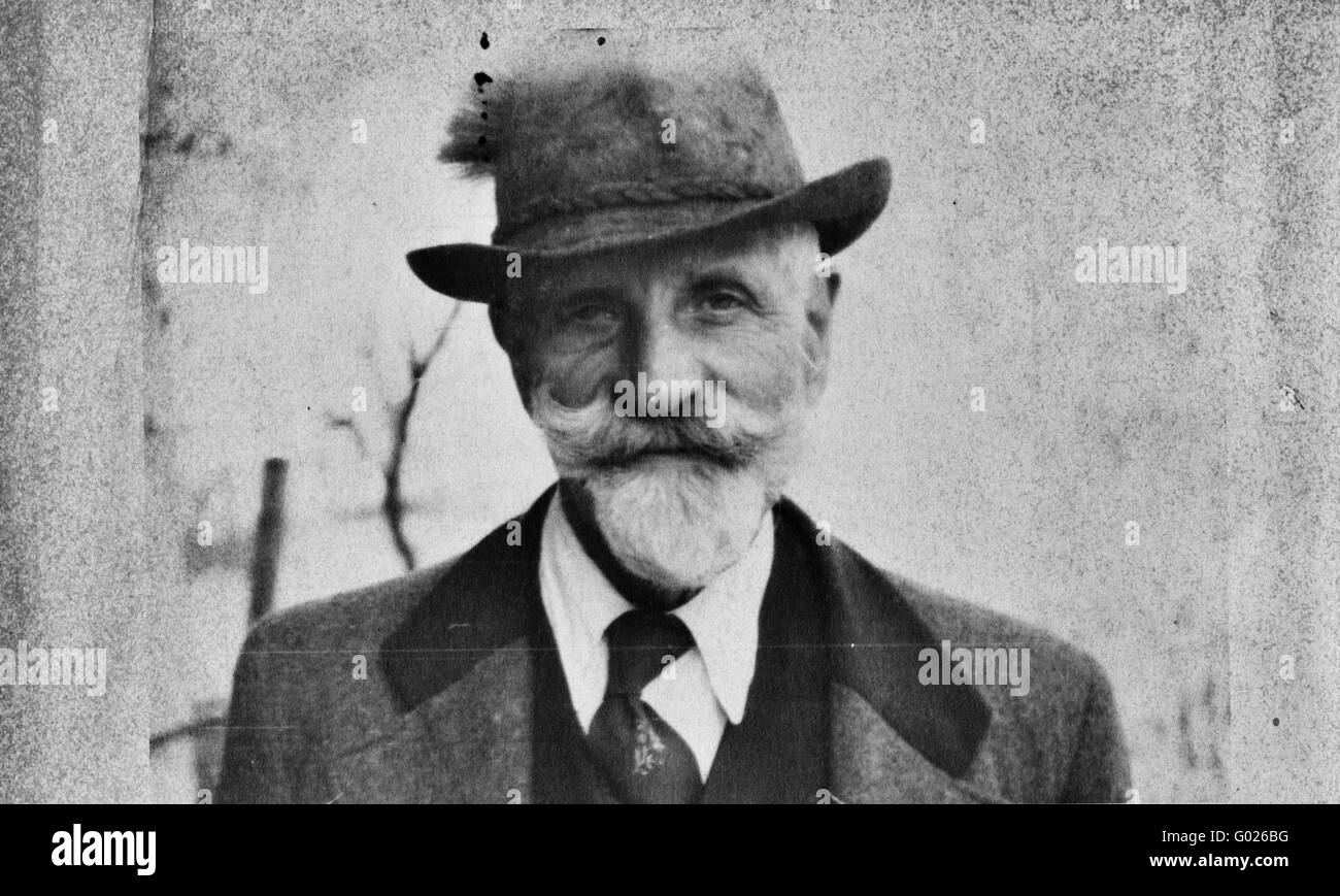 man with full beard, historic photograph, Stock Photo