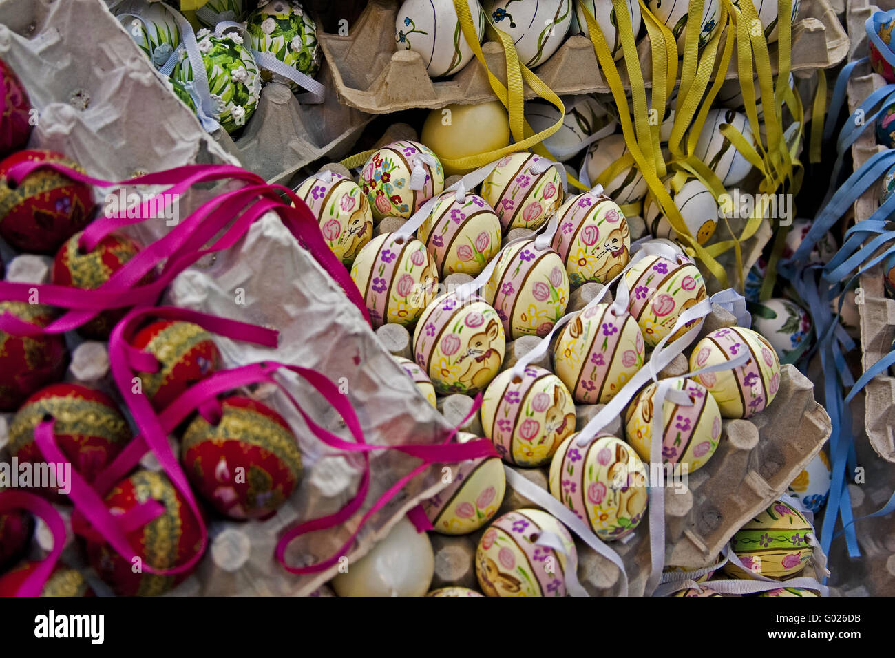 painted Easter eggs Stock Photo