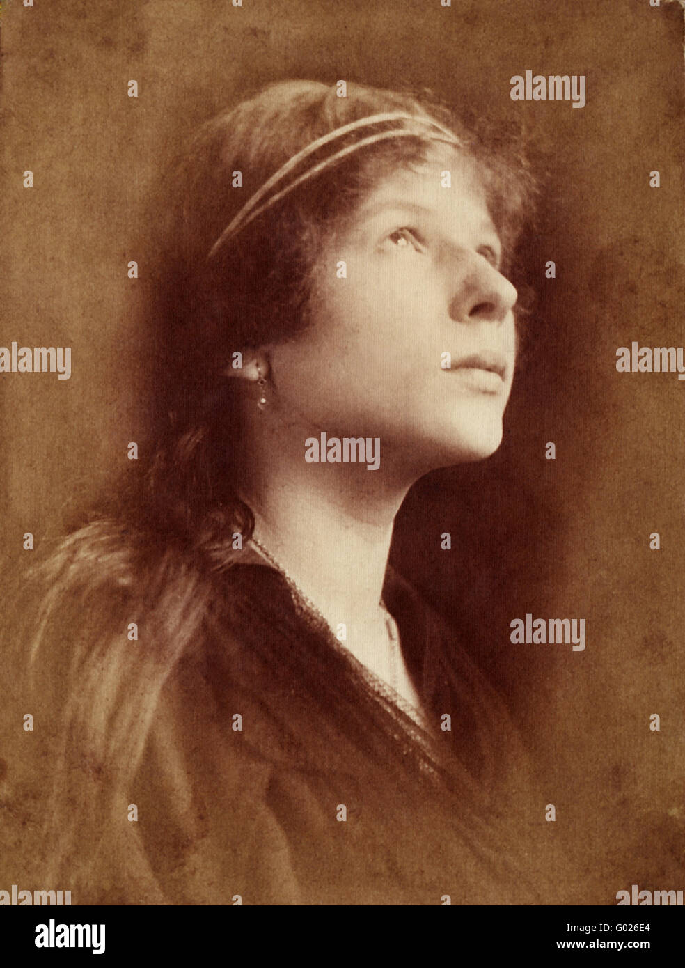female portrait, historic photograph, Stock Photo