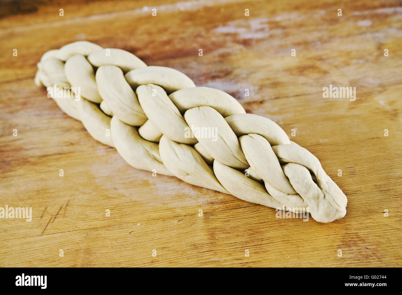 braid plaited loaf Stock Photo