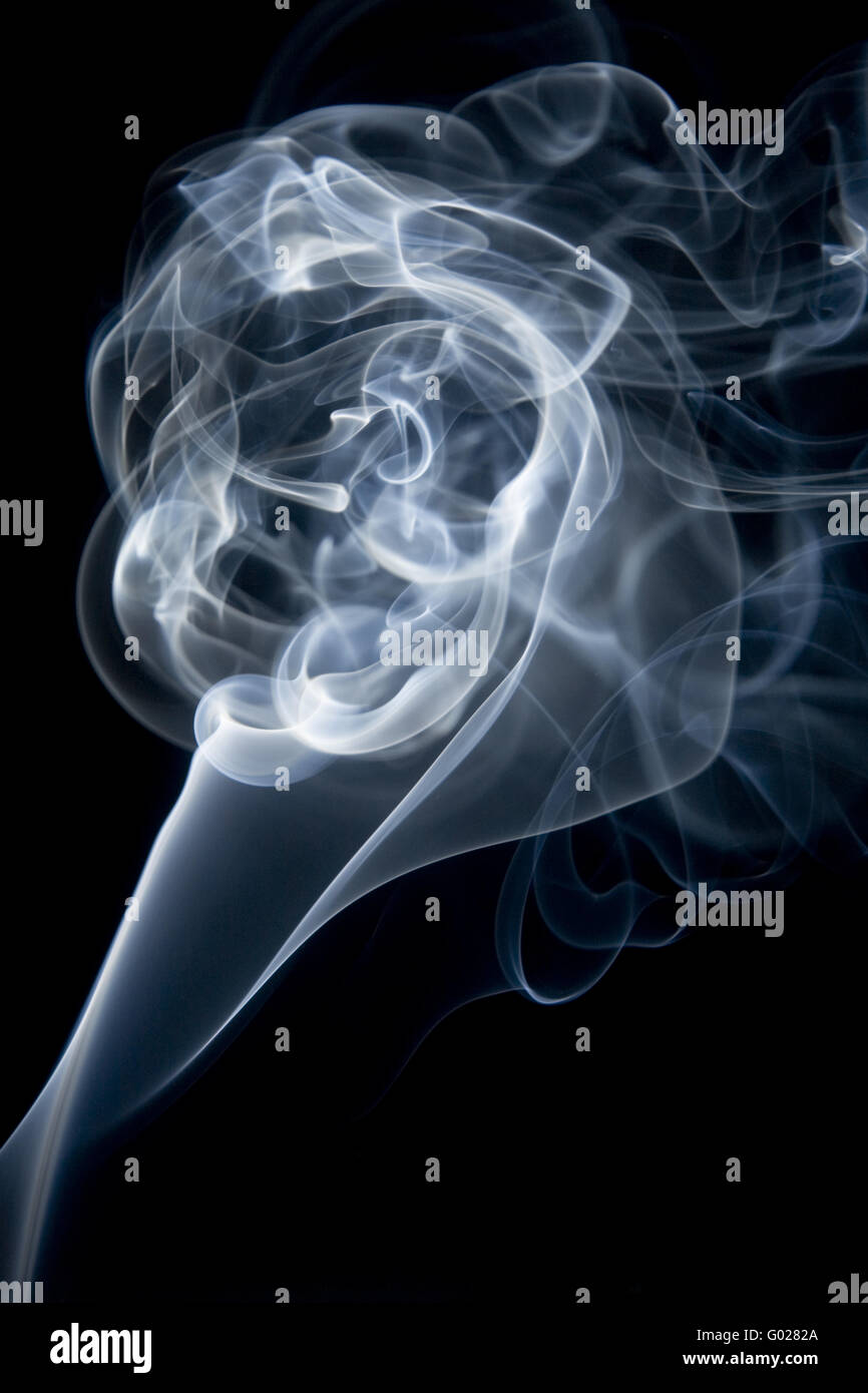 cigarette smoke Stock Photo