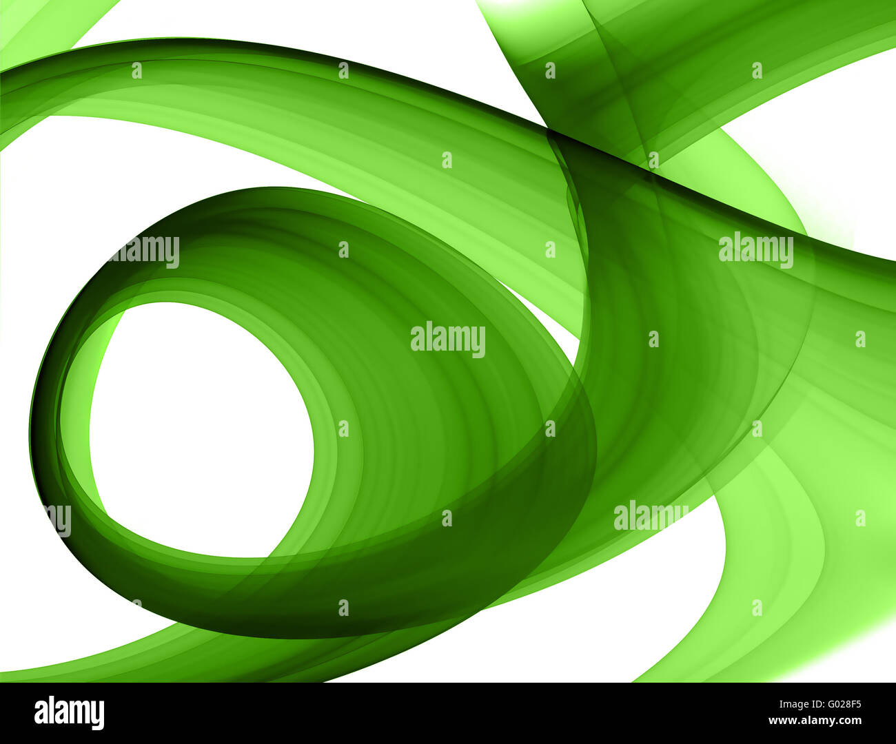 green abstract formation over white - design element Stock Photo - Alamy