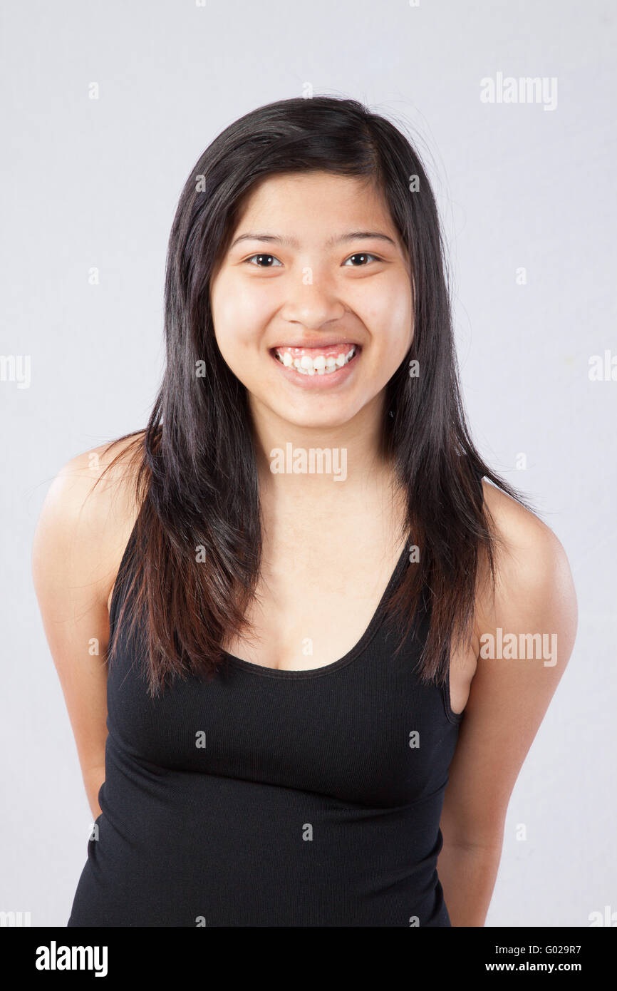 Big happy smile woman hi-res stock photography and images - Alamy