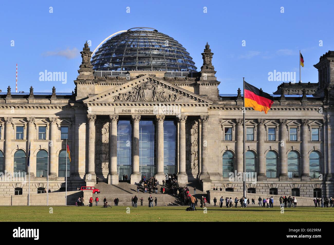 The Reichstag building in Berlin Stock Photo