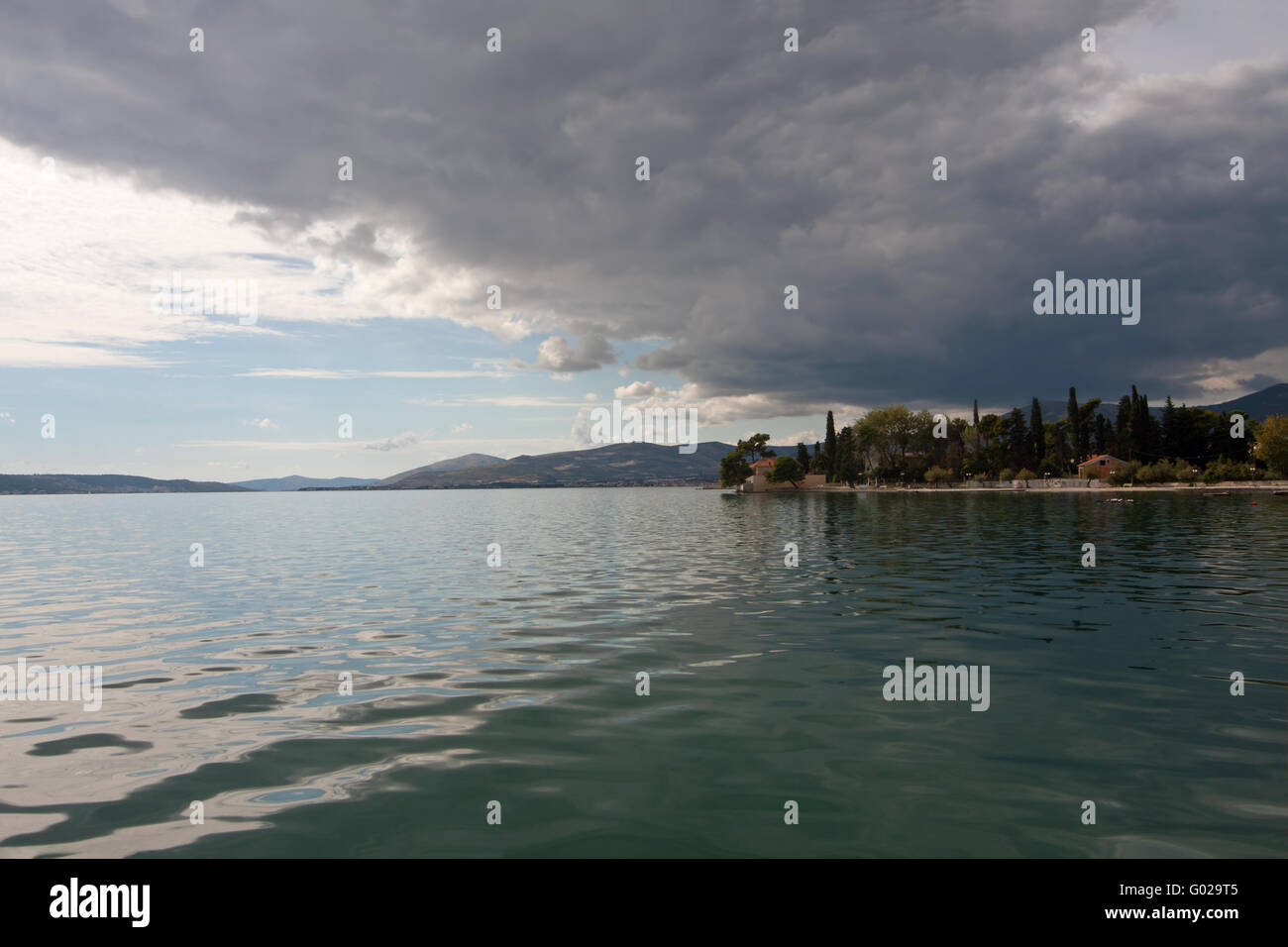 Sea View. Croatia Stock Photo