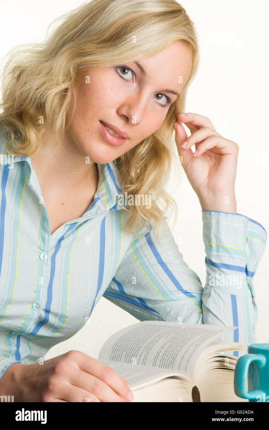 young blonde woman Stock Photo - Alamy