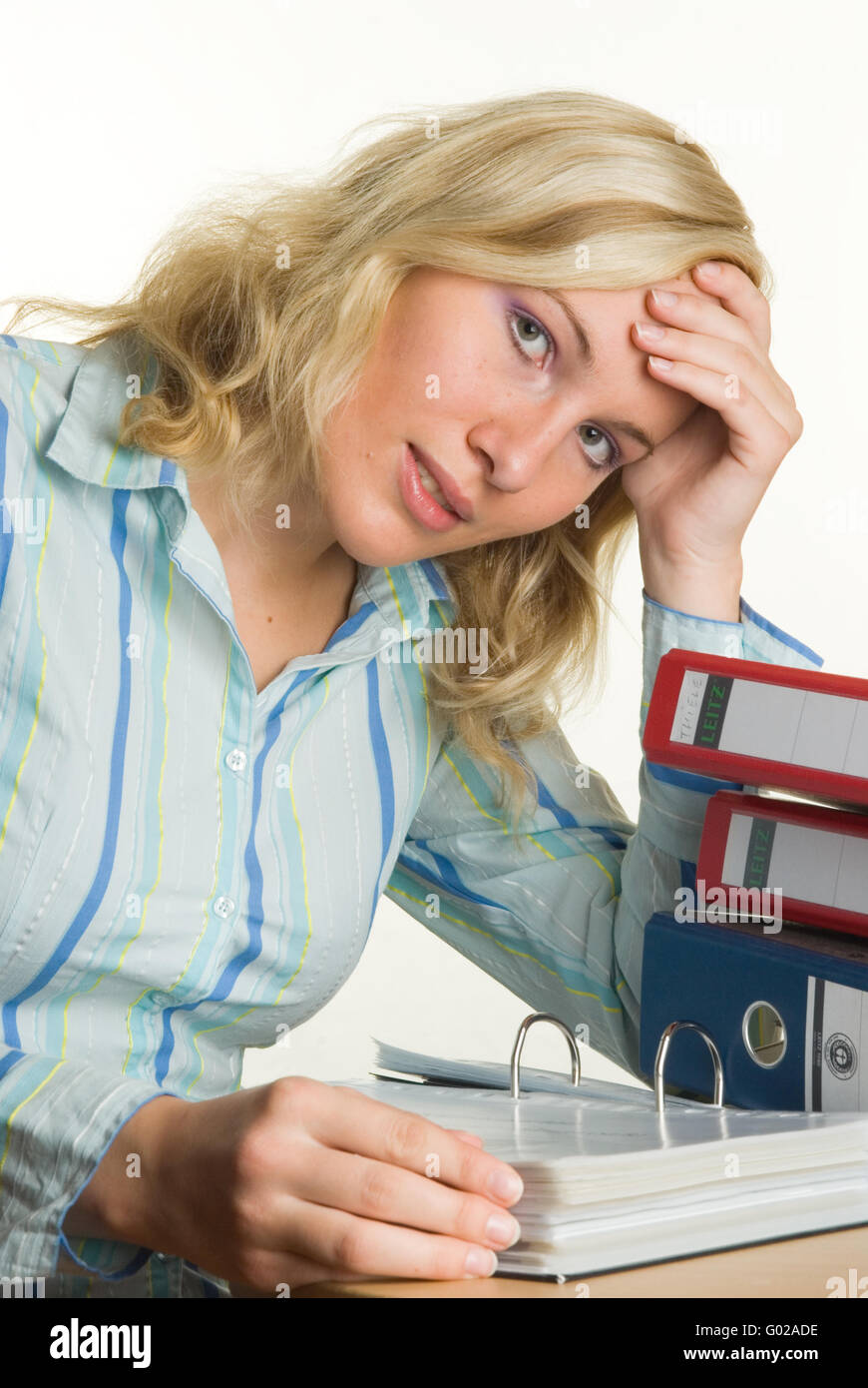 young blonde woman Stock Photo - Alamy