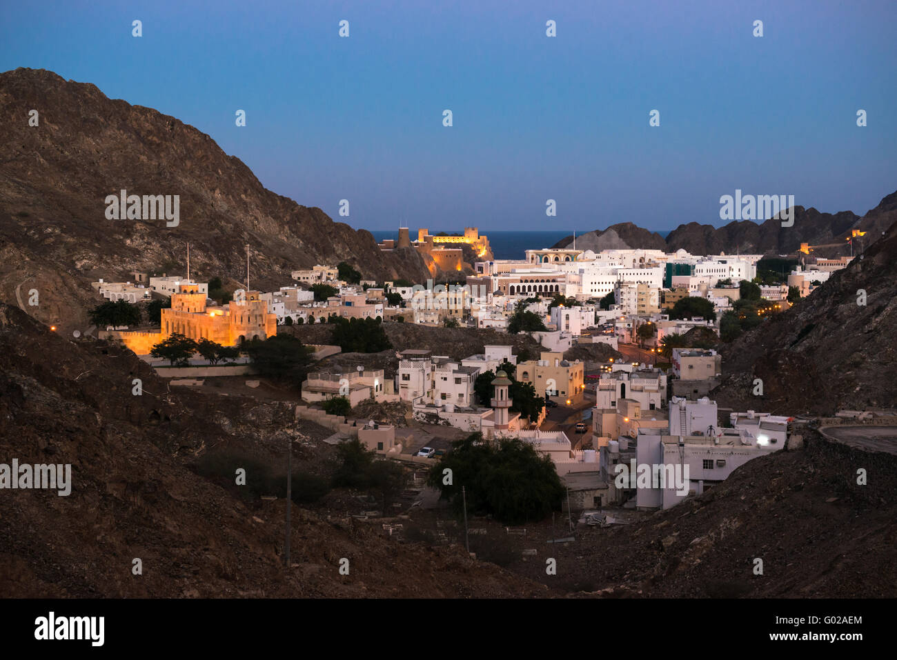 City of Muscat, Oman. Stock Photo