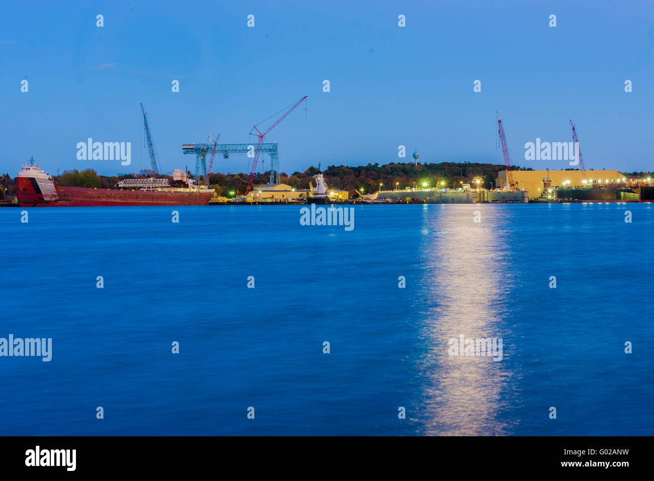 Sturgeon Bay, WI 25 Oct 2015 Shot of Fincantieri Bay Shipbuilding
