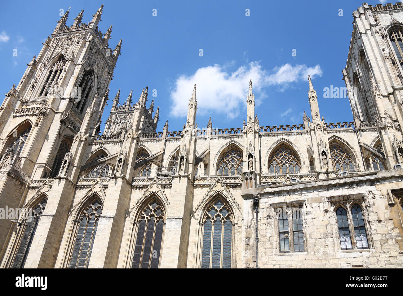 York Minster is a Gothic cathedral in York, England Stock Photo