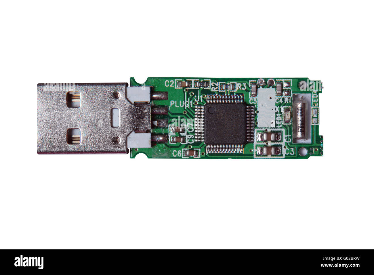 USB Flash Drive circuit Stock Photo