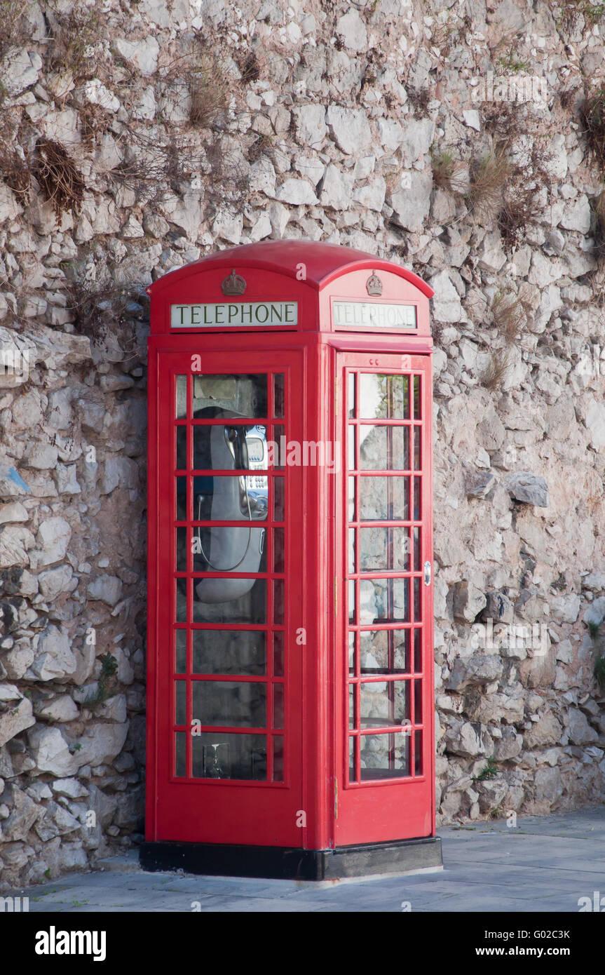 English phone booth Stock Photo