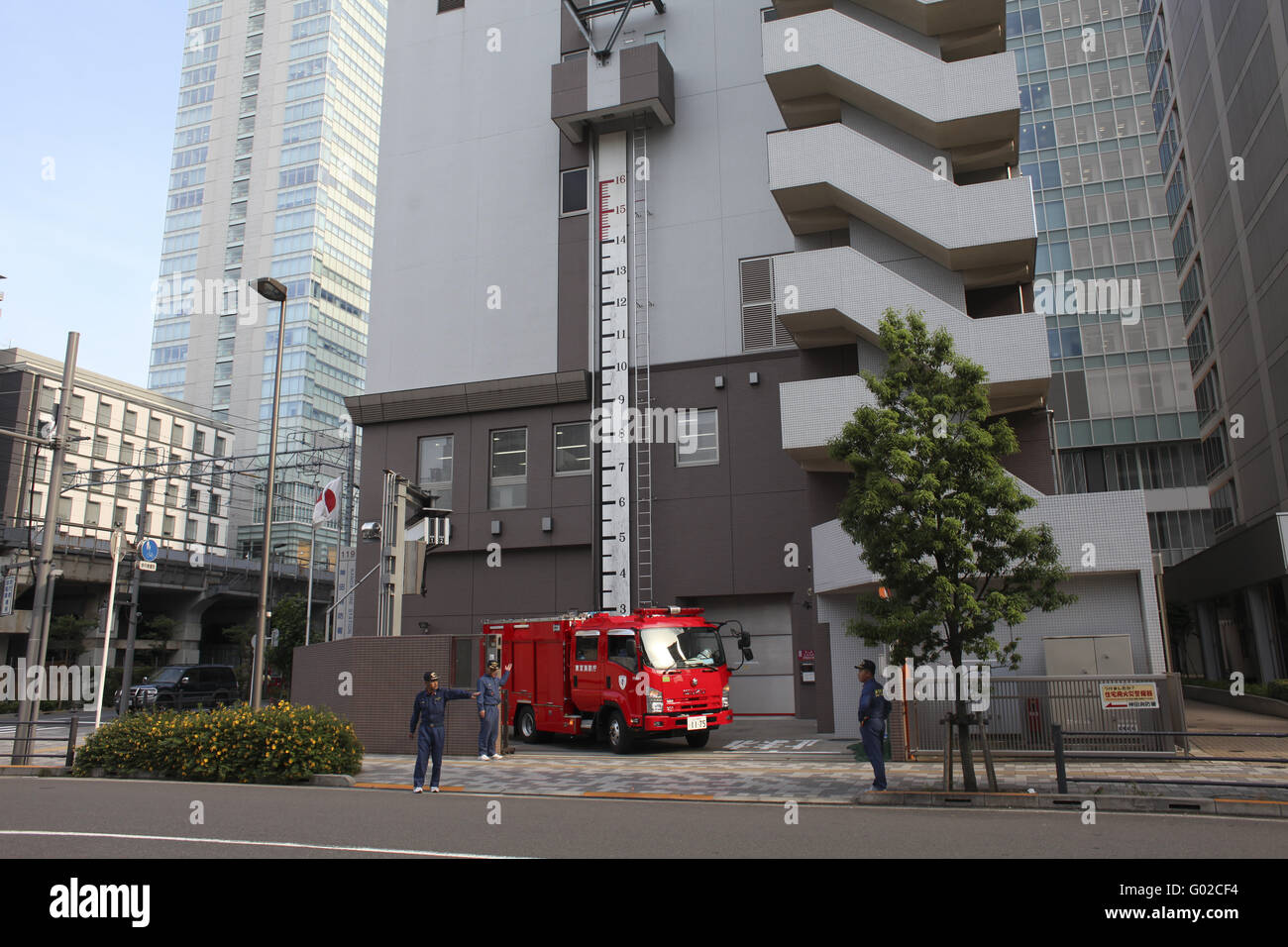 Tokio Fire Department, Fire Truck Stock Photo