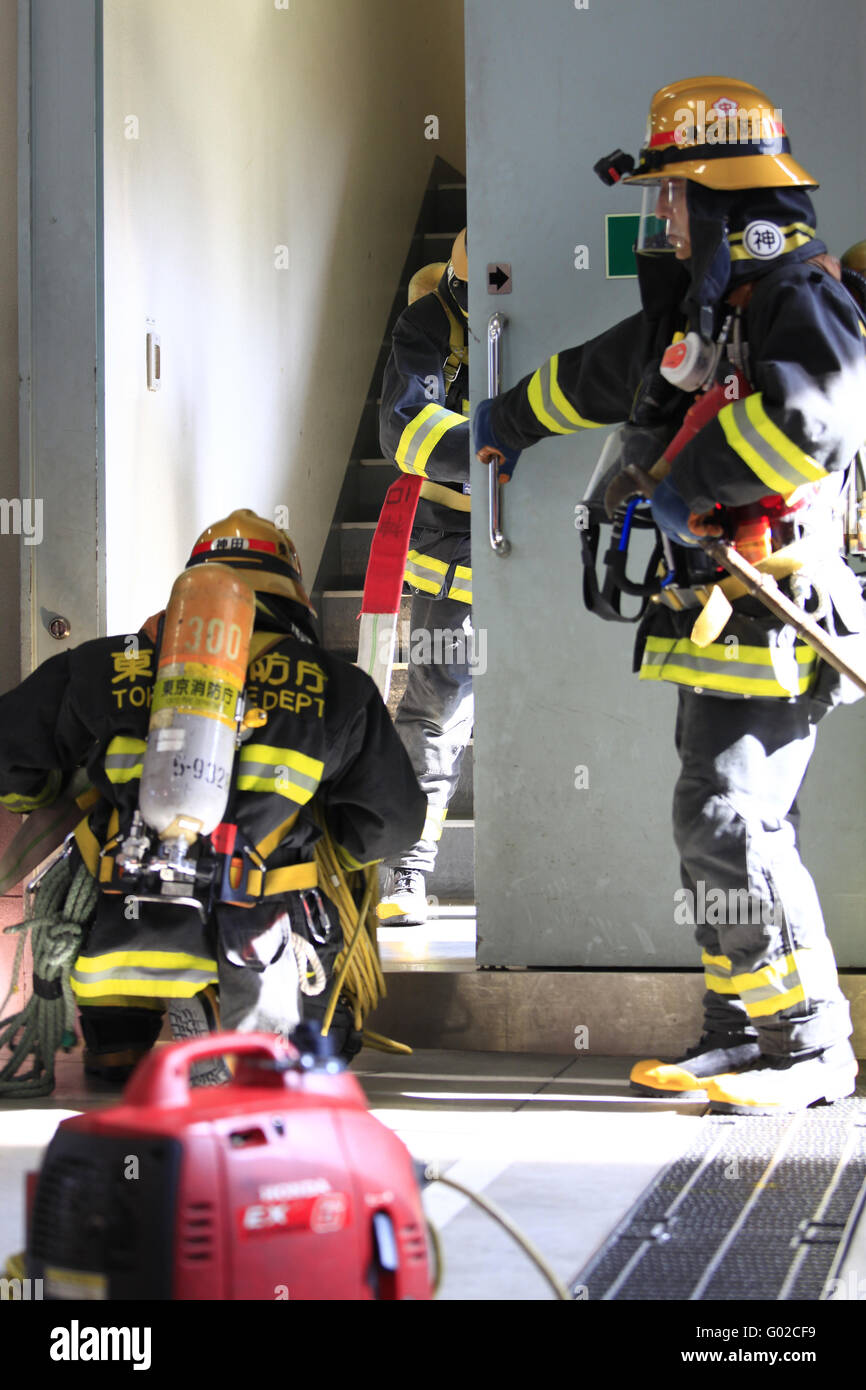 Tokio Fire Department Stock Photo