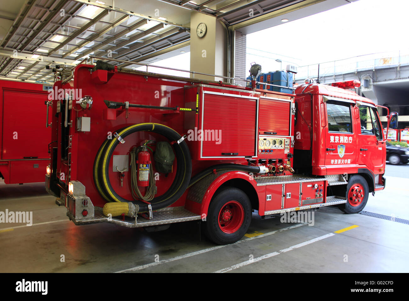 Tokio Fire Department, Fire Truck Stock Photo