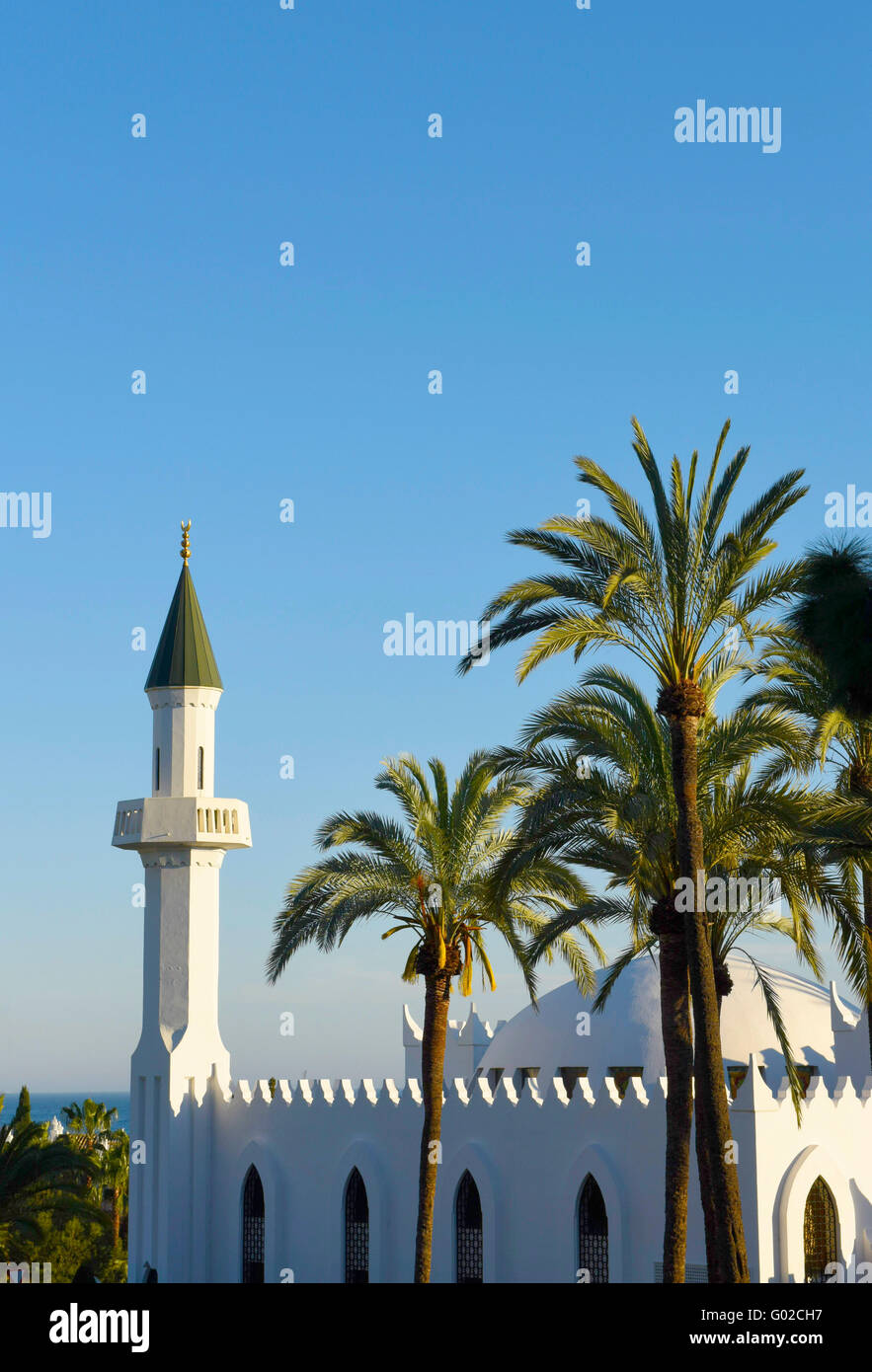 King Abdul Aziz Mosque or Marbella Mosque Costa del Sol, Spain Stock Photo