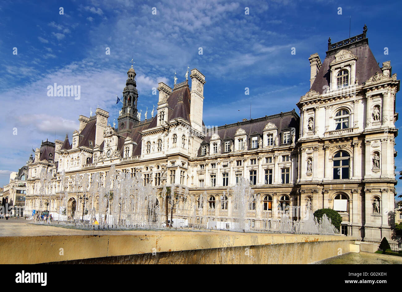 town hall Paris Stock Photo