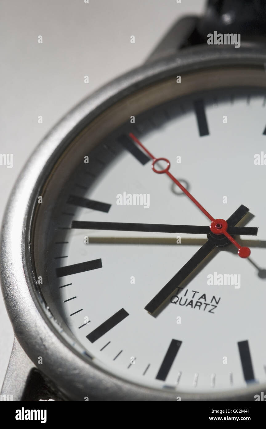 Closeup of a wrist watch dial Stock Photo - Alamy