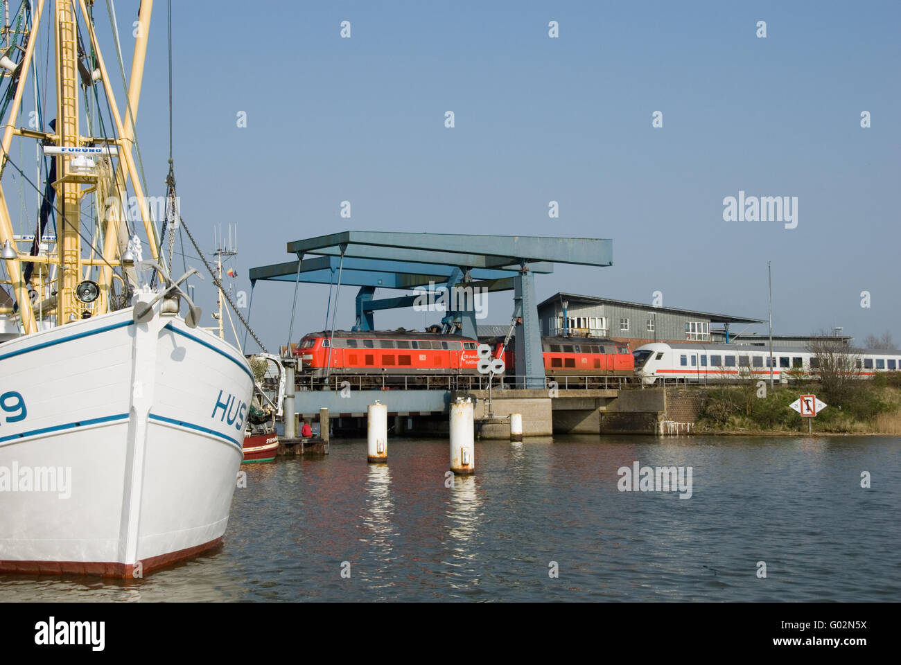 Ships in port Stock Photo