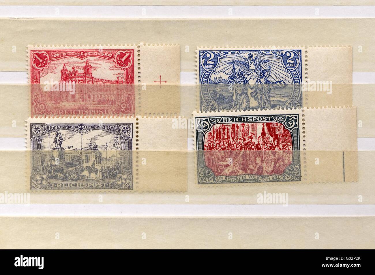 Stamps Germany 1900 Stock Photo