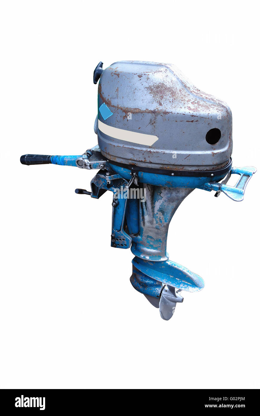 Old boat outboard motor Cut Out Stock Images & Pictures Alamy