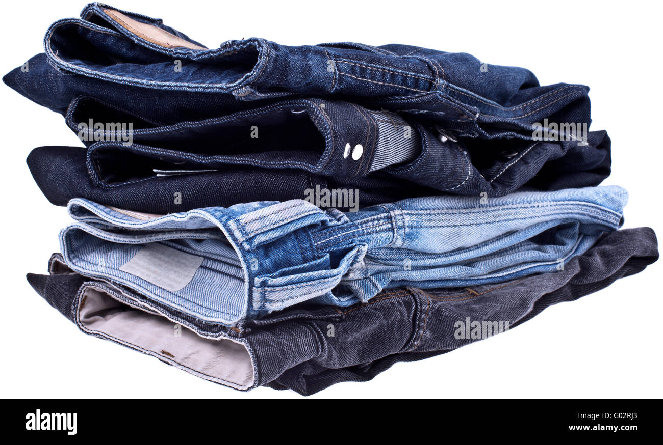 blue jeans - isolated on white Stock Photo - Alamy