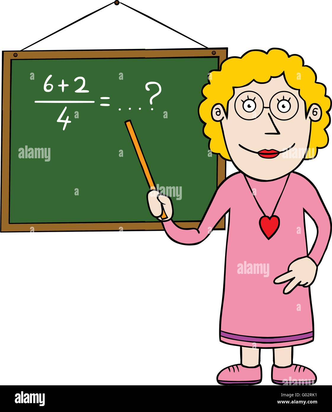 Female mathematic teacher Stock Vector Image & Art - Alamy
