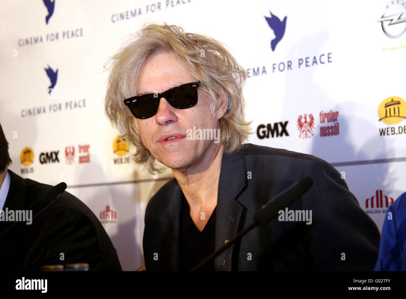 Bob Geldof-Cinema for Peace 2011 press conference Stock Photo