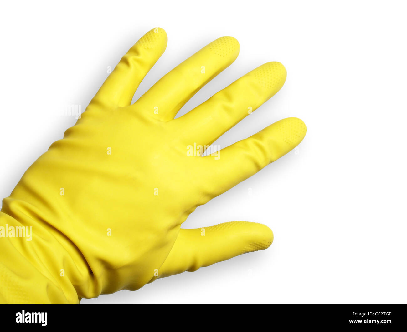 Yellow Hand Stock Photo