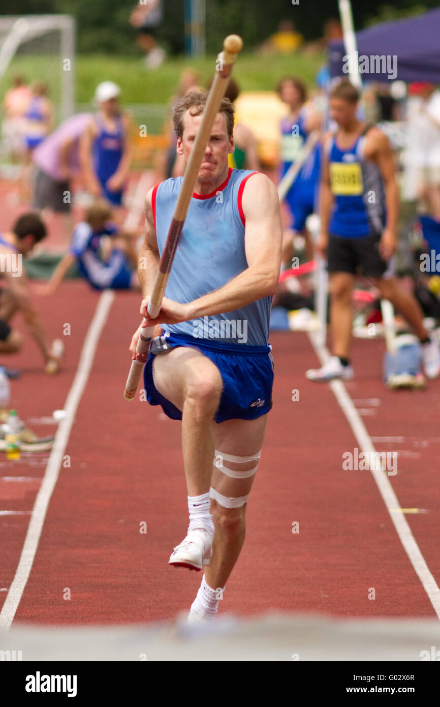 Pole vaulter Stock Photo Alamy
