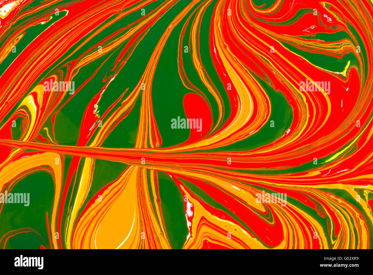 Yellow red green paints hi-res stock photography and images - Alamy