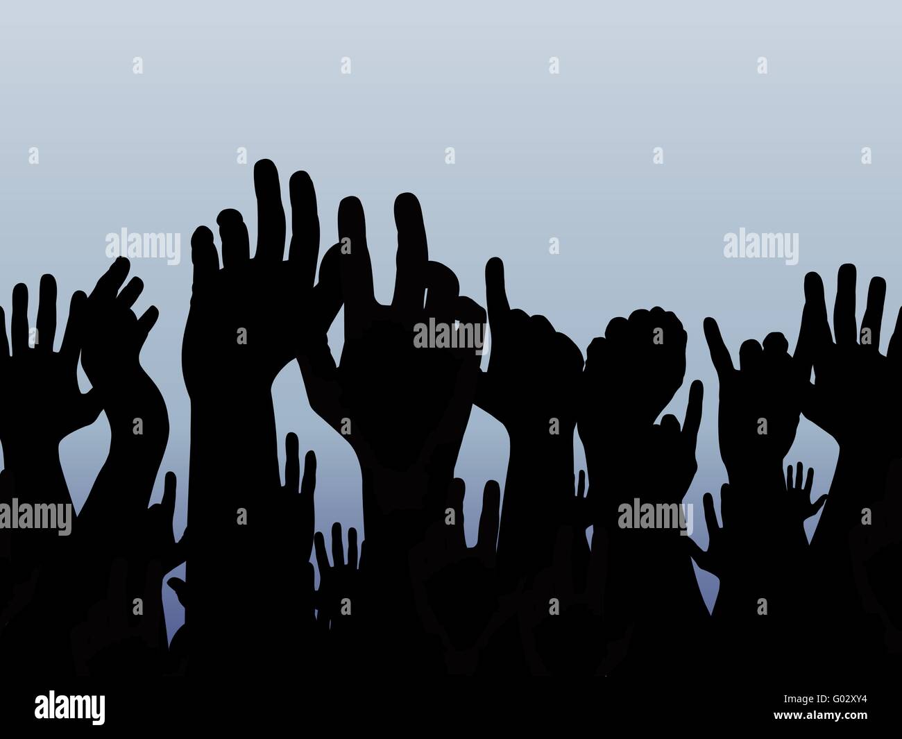 Hands united silhouette hi-res stock photography and images - Alamy