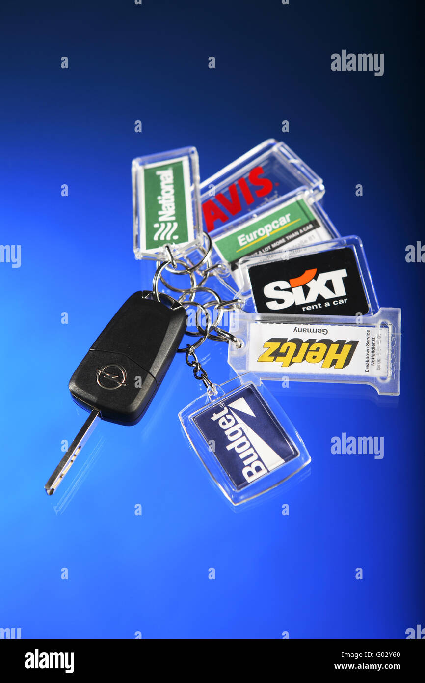 Car keys, car rental Stock Photo