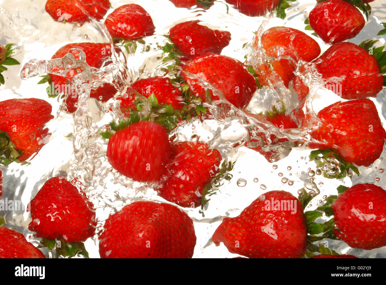 Strawberry in sparkling water hires stock photography and images Alamy
