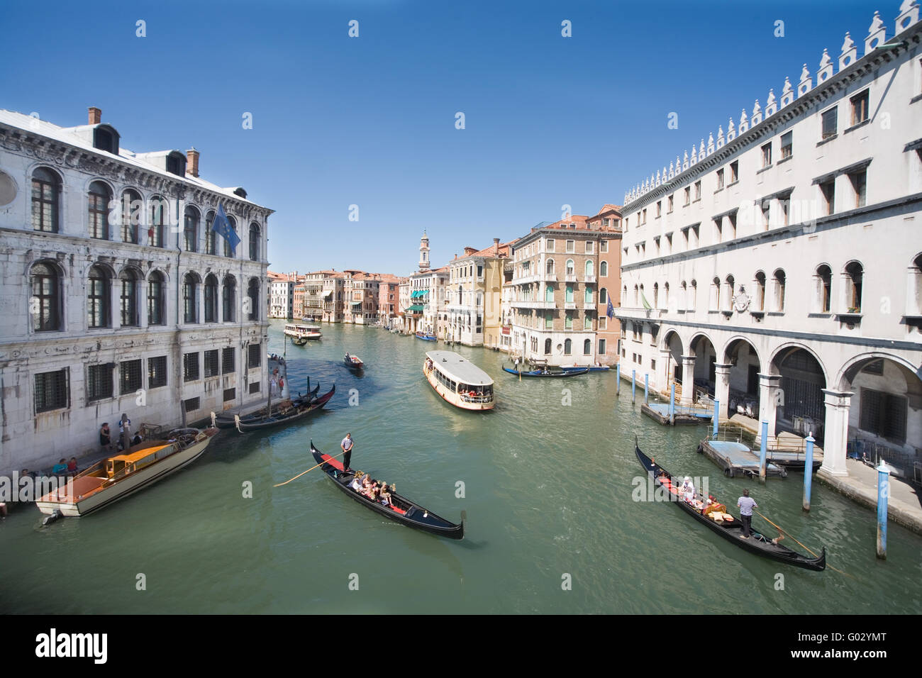boats in Venice Stock Photo