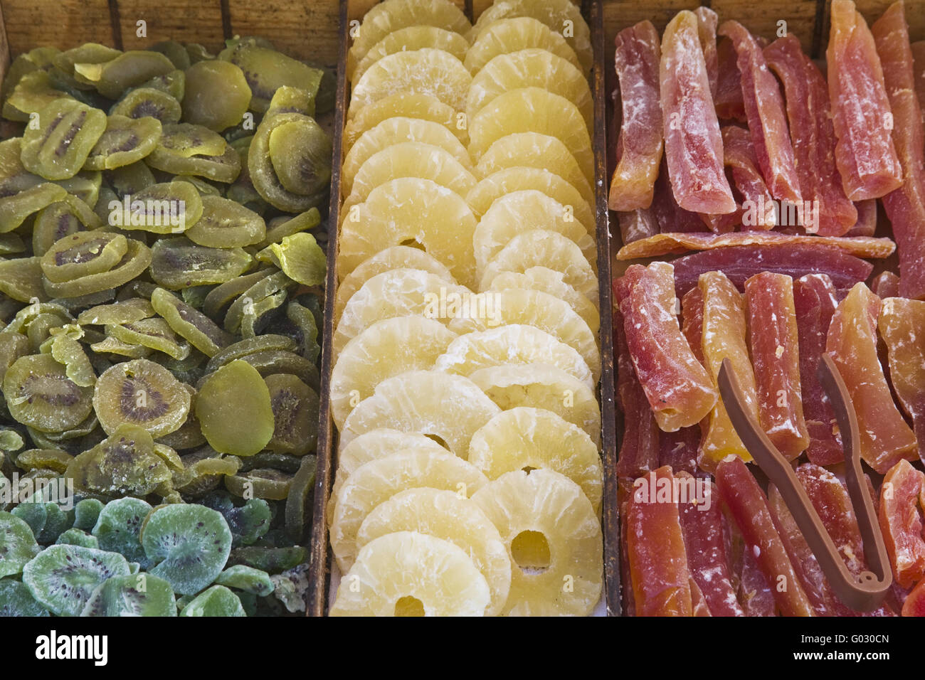 glaceed fruits Stock Photo