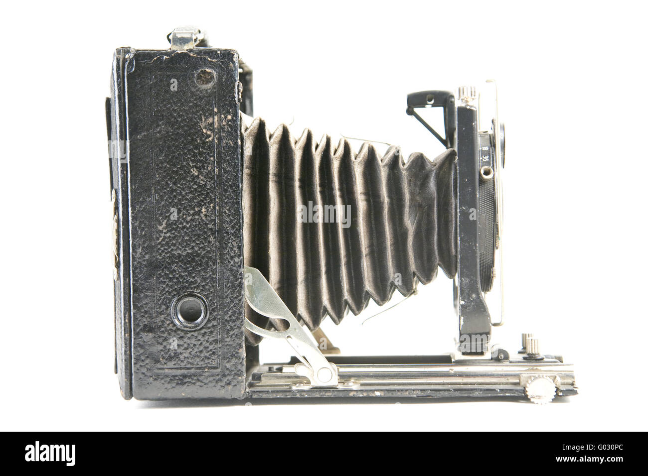 Old bellows camera of Kodak Stock Photo