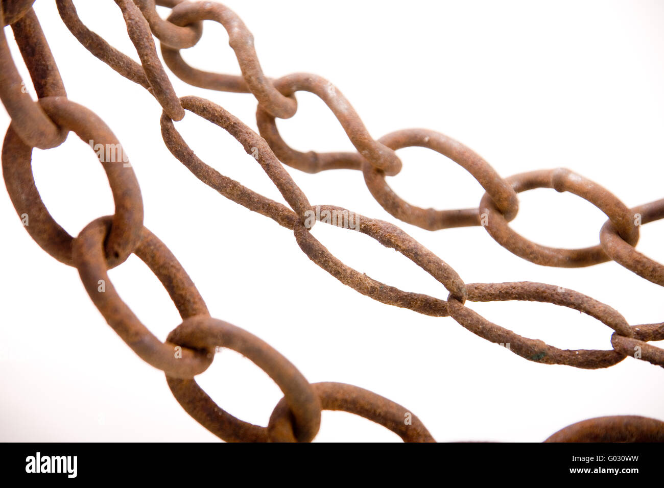 Rusty chains Stock Photo