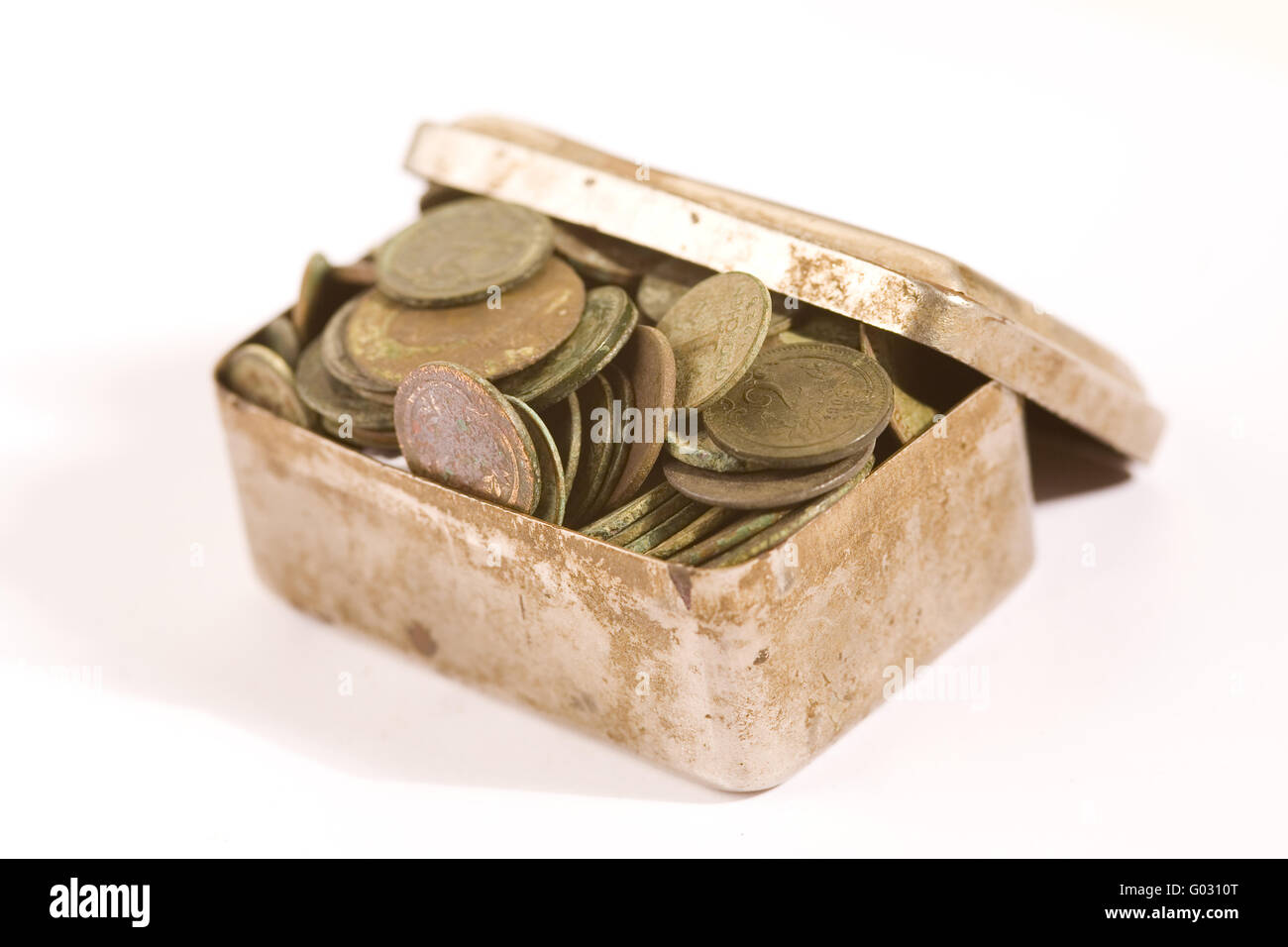 Old collections of coins Stock Photo