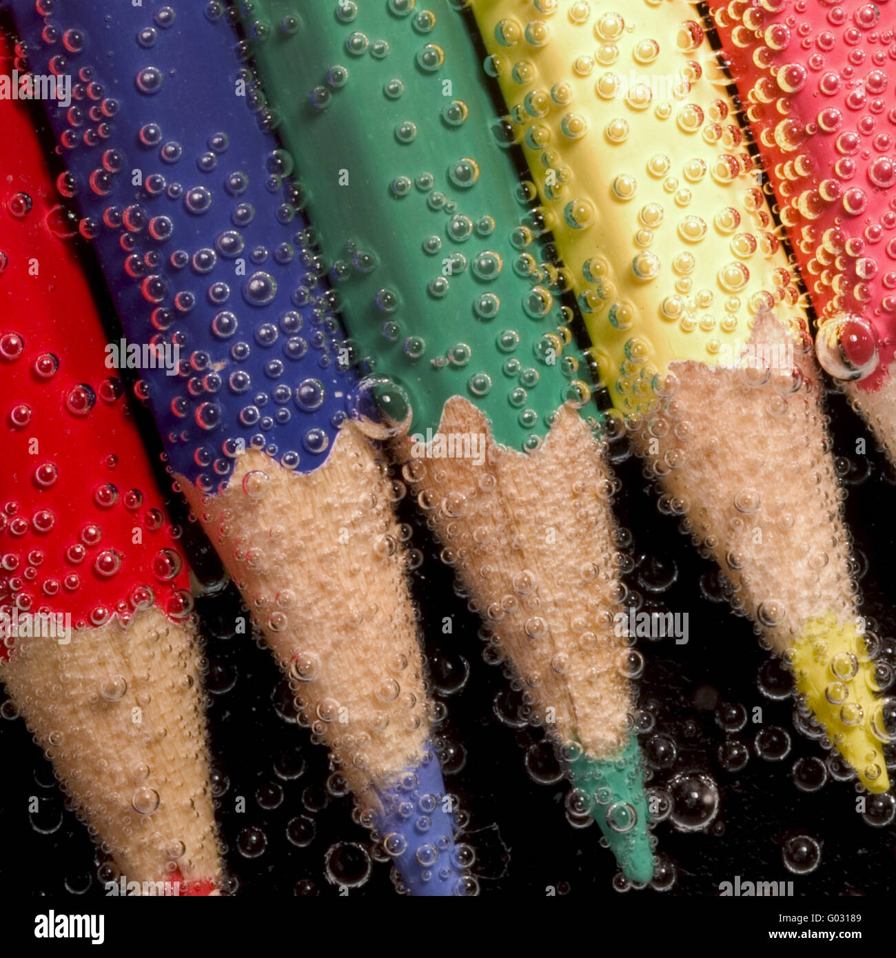 coloured crayon Stock Photo