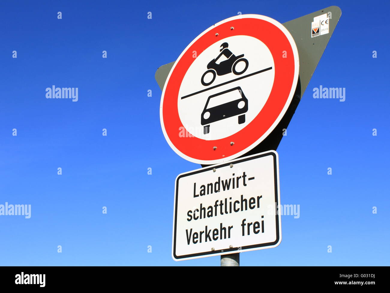 Durchfahrt verboten-No through traffic Stock Photo