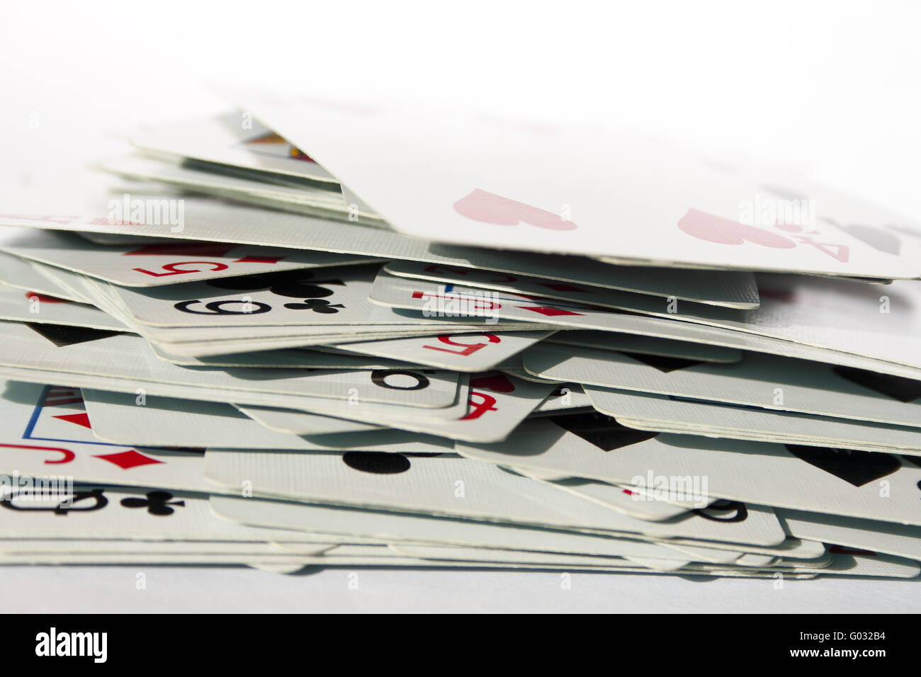 stack of cards Stock Photo