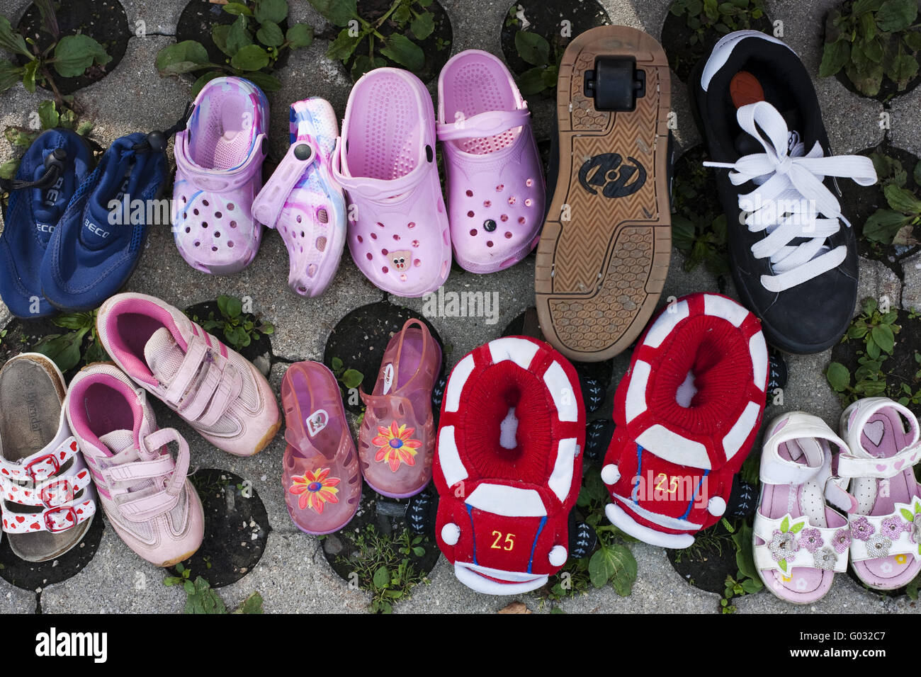 child's shoes Stock Photo