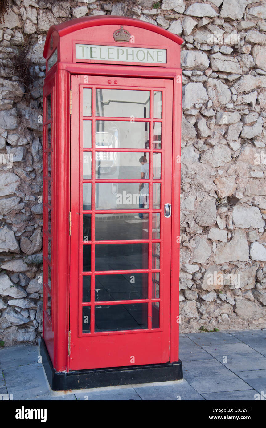 English phone booth Stock Photo