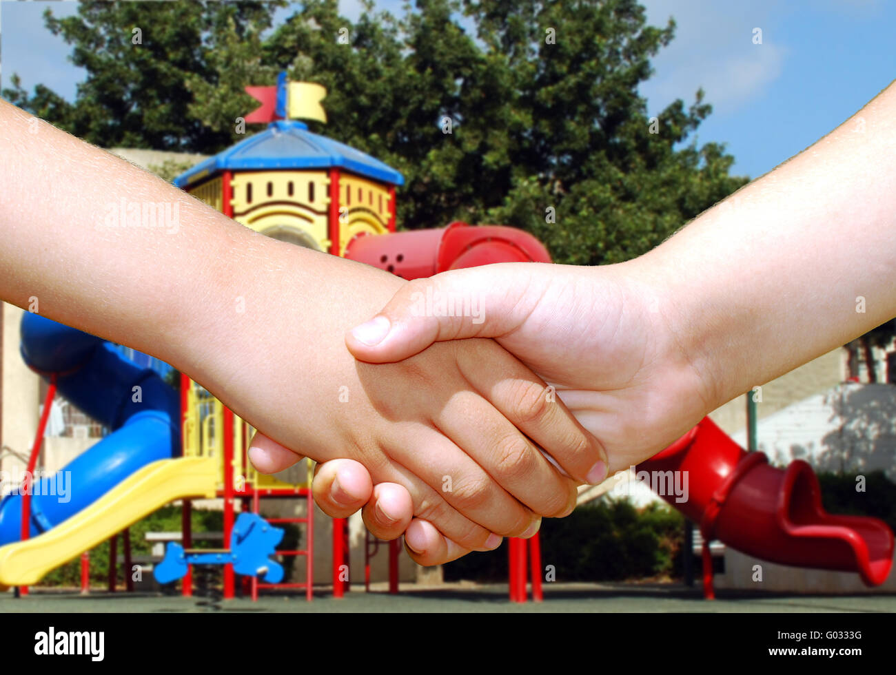 Kids Shaking Hands Stock Photos & Kids Shaking Hands Stock Images