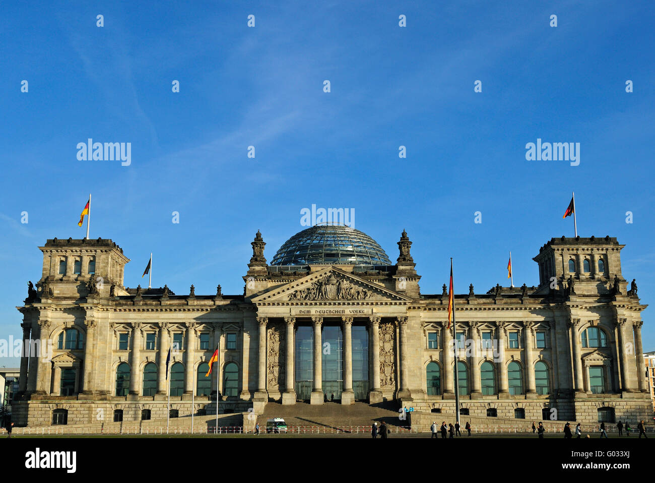Reichstag building in Berlin Stock Photo