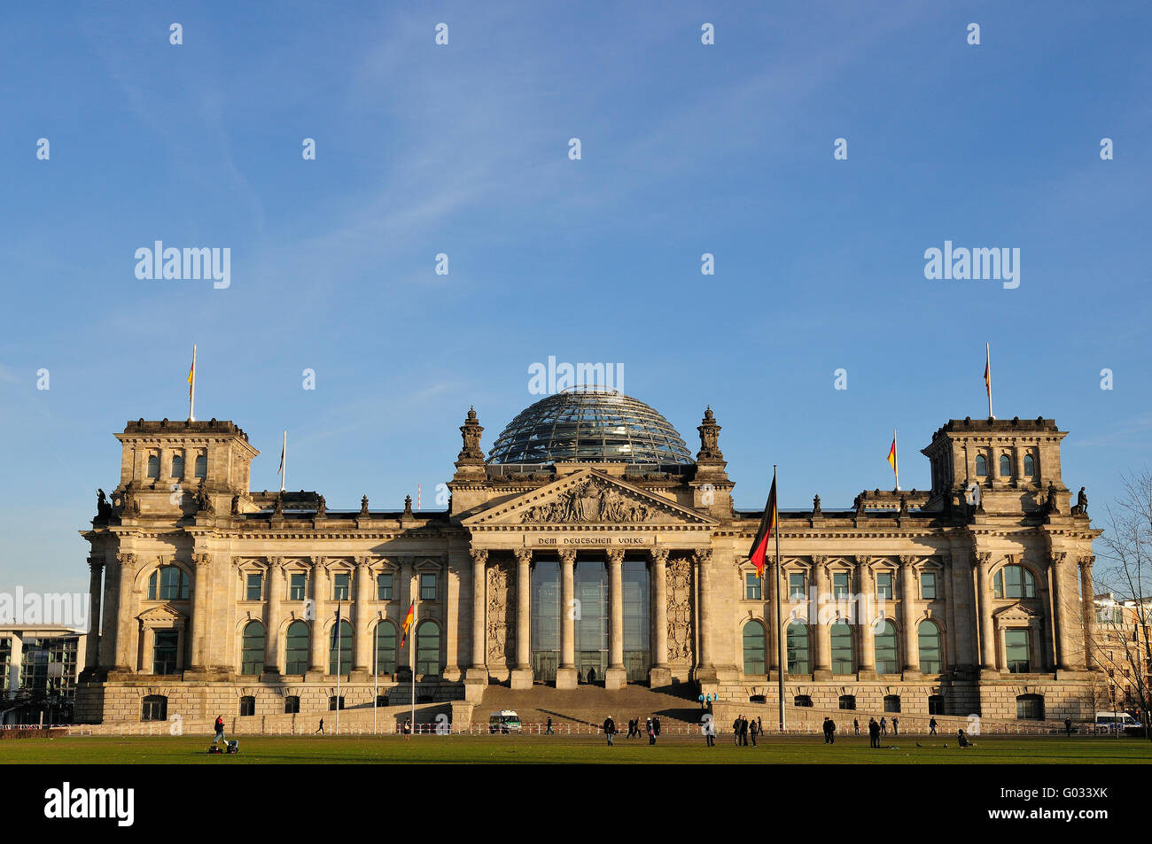 Reichstag building in Berlin Stock Photo