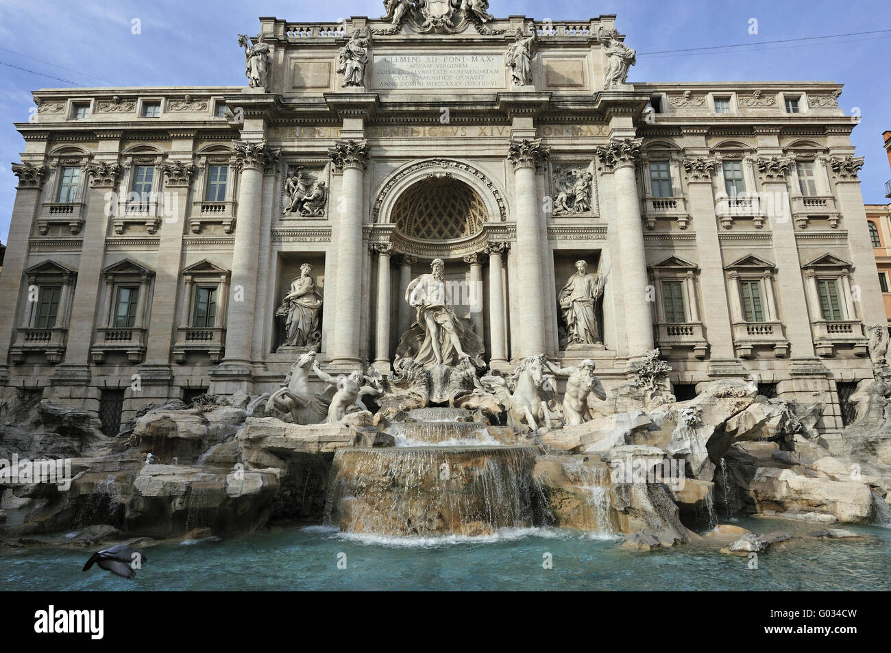 Trevi Fountain in Rome Stock Photo