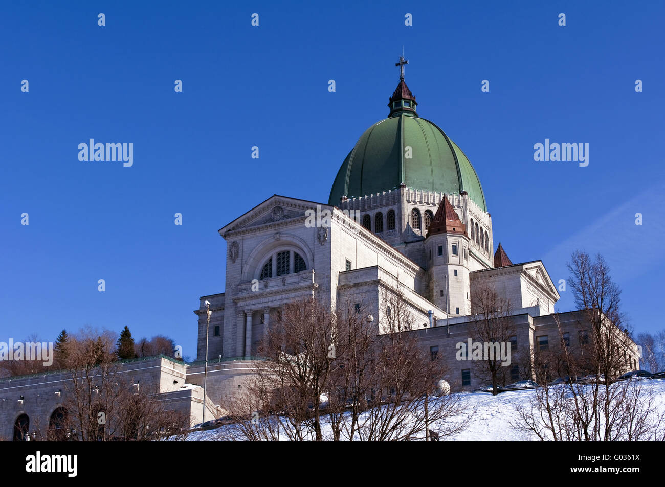 View of the Saint Joseph Oratory in Montreal, Cana Stock Photo